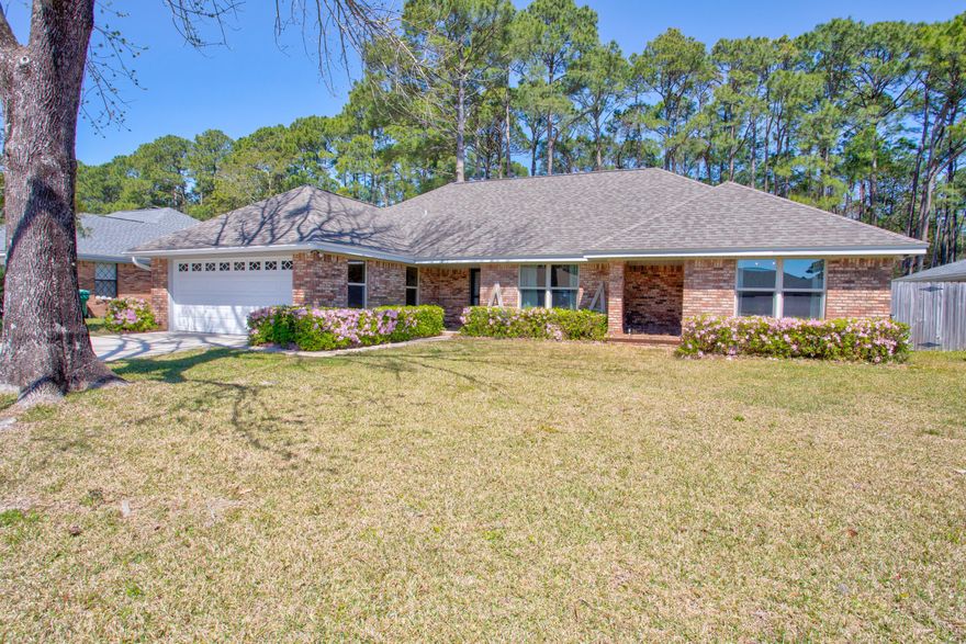 ** VA ASSUMABLE INTEREST RATE OF 2.75% AVAILABLE ** Welcome to your new home in the desirable Overbrook neighborhood of Fort Walton Beach! This beautifully updated 3-bedroom, 2-bathroom PLUS an office gem is move-in ready and offers the perfect blend of modern comfort and classic style. Key features include a spacious layout where you can enjoy a bright and airy open floor plan with new flooring throughout, providing a fresh and modern feel in every room. Cook in style with brand-new stainless steel appliances, and relax in tastefully updated bathrooms with contemporary finishes. Step outside to your large, fully fenced backyard, perfect for entertaining, gardening, or simply enjoying Florida's beautiful weather. The screened screened-in porch provides an additional space to unwind, whether it's enjoying your morning coffee or evening sunsets. This home has been thoughtfully updated with newer systems for peace of mind, which include, 2019 Doors & Windows, 2021 Roof, 2020 HVAC, and 2024 Hot Water Heater. 
Located in a tranquil neighborhood, this home is just minutes from local parks, shopping, dining, and the stunning beaches of the Emerald Coast. Don't miss your chance to own this well-maintained home. Sellers will consider updating the kitchen and wet bar with an acceptable offer. Schedule your showing today!