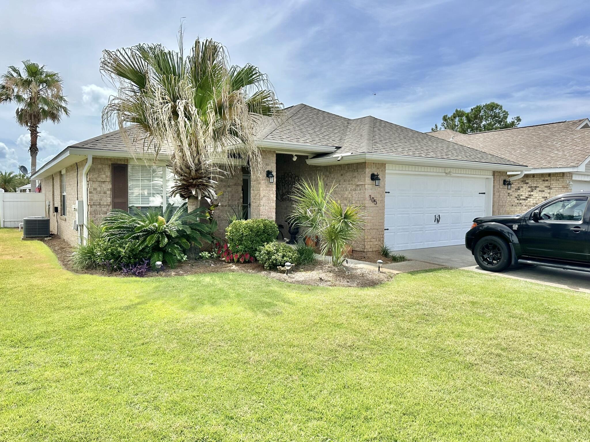 Desirable Neighborhood, 1000 feet from Home to privately owned deeded Beach with access. Low maint. 4 bedroom, 2 bath Brick Ranch with all high ticket expenses taking care of with NEW Roof 2023, gas hot water heater and HVAC! Granite Countertops in Kitchen and Bath. new fans, lighting and LVP flooring in the kitchen, foyer, hall, dining and living room. Fresh paint includes kit. cabinets, added gutters, pool pump, sand filter, irrigation pump and panel, plus Zoysia sod. NEW washer/dryer, SS stove and black stainless 4 door flex Fridge along w/most furnishings will remain with the property except for a few & personal items. Cascading waterfall lap pool with fresh pool decking. Excellent investment property for vacation,short & long term rentals are welcome