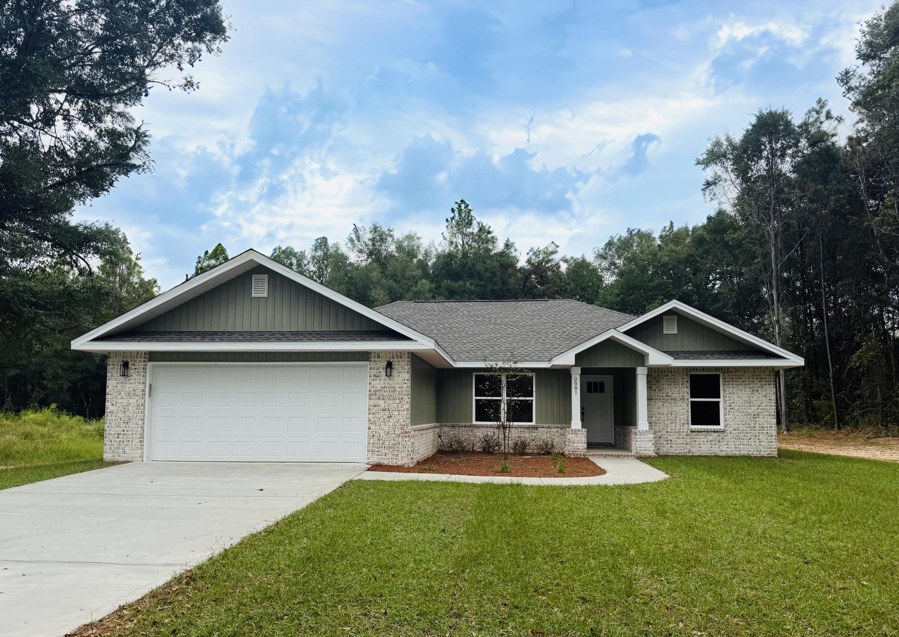 HUGE ONE ACRE LOTLocating in the county so no high city taxes Homeowners Insurance quoted at less than $800 a yearAll of the following included for FREEFree LVP upgrade- No Carpet anywhereFree Quartz Countertop UpgradeFree 70 inch TV if you close in October$1 Move in Options available for most VA buyersSeller is offering over TWENTY THOUSAND DOLLARS towards closing. Upgraded Lighting Package and Ceiling Fans in all bedrooms. Luxury Vinyl Plank throughout and NO CARPET. A gorgeous light and bright palette of white and light gray/rustic flooring. The kitchen features an oversized island, stainless steel appliances. Master Bathroom has double vanities, garden tub and separate shower.