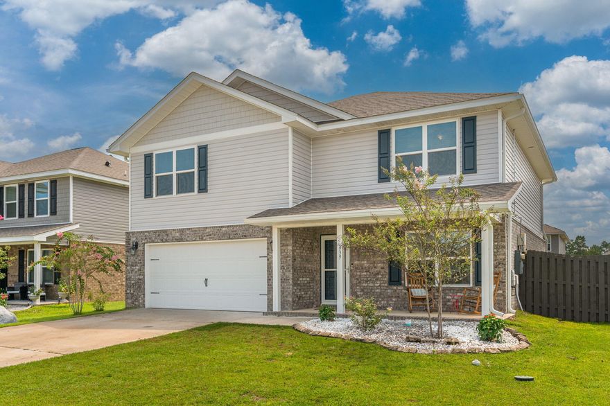 Attention: Current Mortgage is eligible to be assumed at a rate of 2.577. 6 Bedroom 3 bath home with PAID OFF solar panel package located in south Crestview providing easy commute to the local bases, beaches, and shopping centers. The home currently has a family of 7 and with the solar panel package their power bill is less than $100 a month!!! Some recent upgrades to note right away are the extended large concrete back porch as well pergola to enjoy your morning coffee under. Master bath was upgraded with a stunning bath tub. Spacious open kitchen boasts ample room with its granite counter and cabinet space to meet all your cooking needs. Kitchen opens to the living room making it great for entertaining just in time for Saturday football and the holidays. The 6 large bedrooms and