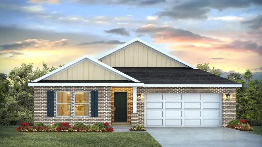 BRAND new Community, Charlie Day Estates is just minutes from shopping, dining, schools, and a short trip on SR-85 from the pristine beaches of Destin, Navarre, and Pensacola. The all brick 'Lakeside' Model is a FABULOUS highly desirable floorplan with a relaxed OPEN concept, no wasted space, 5 beds, 3 baths, nice 12 x 9 covered back patio & 2 car garage. Well-designed kitchen, GORGEOUS QUARTZ countertops, all stainless appliances, smooth top range, quiet dishwasher, built in microwave, roomy dining area & more. Striking wood-look flooring, plush carpet in the bedrooms. Fabulous amenities. Hurricane window protection & the Smart Home 'Connect' System has several convenient devices: Amazon Echo Dot, Smart Switch, a Honeywell Thermostat, and more. Stylish exterior gives Awesome curb appeal.