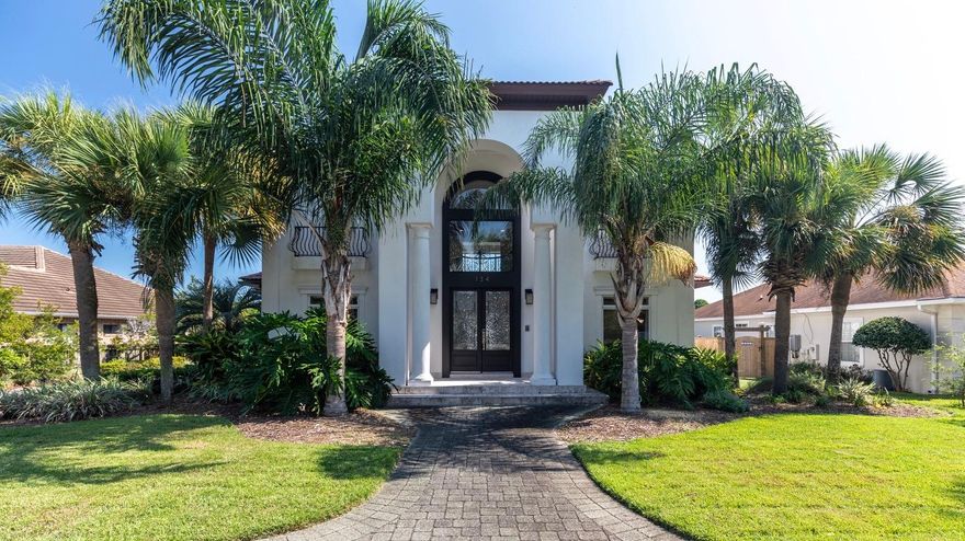 One of the finest luxury homes on deep water in Indian Bayou. This 3 BR home with attached 4th bedroom/office has views of the bayou from both floors. This home is an open floor plan that opens to a beautiful pool area over looking the bayou. The dock has a High Tide 20,000 lb. boat lift to accommodate many different kinds of boats. The house is also a smart home, can be controlled by phone. This home also features a Home Theater with 80 inch LCD TV and 120 inch drop down projection screen and drop down projector and 7.2 Eclipse surround sound system. There is also an air- conditioned garage with cabinets, work benches, 60 inch TV with surround sound stereo system. The garage also includes a commercial ice maker and bathroom that can be used off the pool area too. A must see!