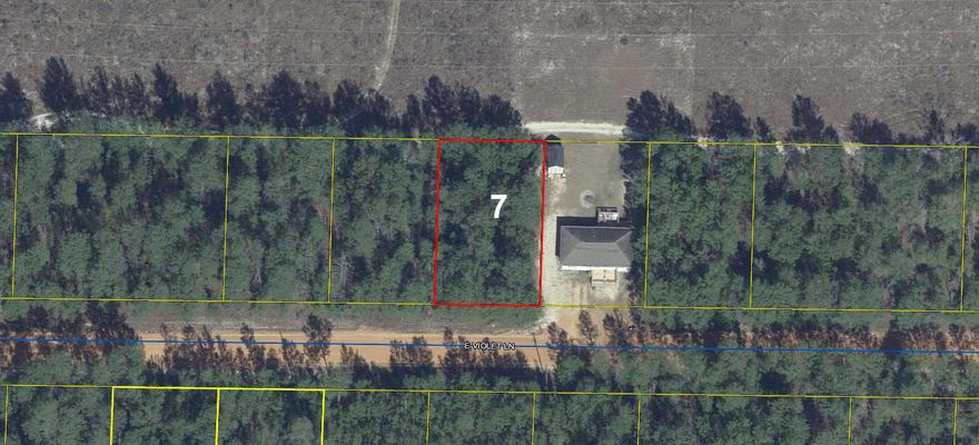 Wooded lot in the fast growing Mossy Head area, approximately 10 minutes from historic downtown DeFuniak Springs, voted the Best Small Town in Florida by MainStreet USA.