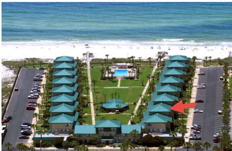 Updated 2Bed 2Bath Townhouse-concept condominium - no elevators - park in front of your unit - unit is 2nd & 3rd floor design - U-shaped GATED complex on 400 feet of beach - features a MAGNIFICENT LANDSCAPED COURTYARD that boasts a swimming pool, shuffle board and remodeled club house - Dunes area has large picnic deck w/grills, horse shoes and childrens playground - all units face the Courtyard like your own backyard - fitness center with sauna - this condo is tastefully redecorated, designed, and furnished - rental program is association operated - - complex was built like a fortress for military - full time maintenance, housekeeping staffs and contracted landscapers assures a lasting investment - COME SEE !