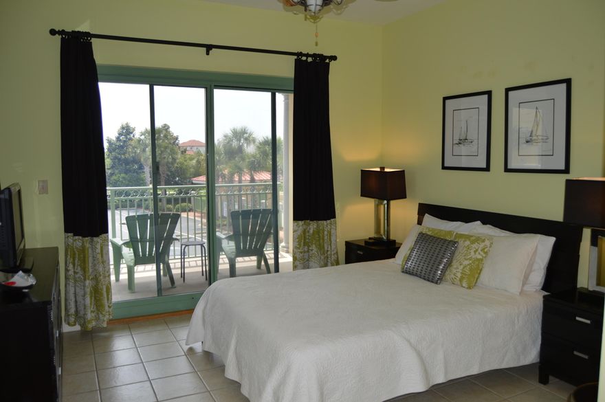 Simply adorable getaway in Seacrest nestled between Rosemary and Alys Beach, two of the most popular areas on 30A! This studio unit has been professionally decorated and is one of only six units with a wraparound balcony which allows you plenty of space to enjoy those beach breezes. Perfectly proportioned everything you need is readily available for your enjoyment. The compact kitchen space has plenty of cabinetry and even has a full-size refrigerator and bar seating for two. The bath offers extended counter space and storage underneath. Two closets, one in the entryway and one in the bedroom area, allow storage for beach chairs and necessities. The onsite laundry facilities provide convenience as well.