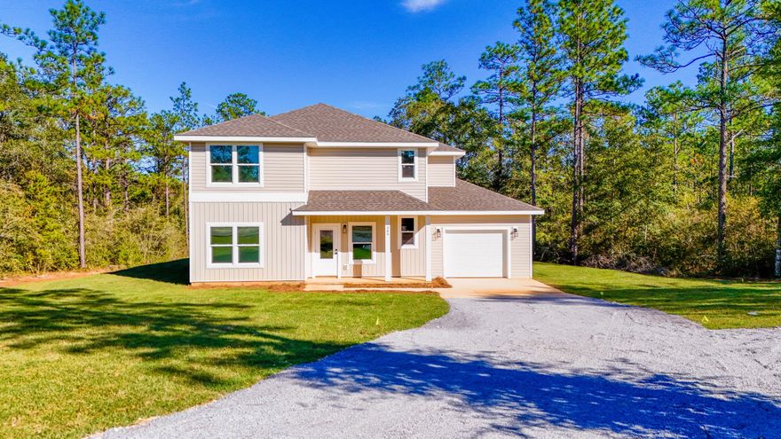 Come take a look at this stunning 1 acre LAKEFRONT Property. This brand new 4 bed 3 bath is conveniently located with easy access to the Interstate (I-10), approximately 10 minutes to downtown Defuniak Springs, 10 mins to Downtown Freeport, and 30 minutes to the beautiful white sandy beaches of the Emerald Coast! Property comes with outbuilding/shed that is being sold AS IS WITH ALL FAULTS. Opportunities like this don't come along everyday. Give us a call for more details! All information to be verified by buyer.