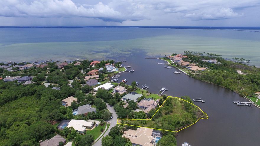 Stunning acre residential waterfront lot perfect to build your dream home and for the most discriminating boat owner with serene bay views and access from Jones Bayou to the beautiful deep waters of the Choctawhatchee Bay. Located in the prestigious gated community of Kelly Plantation. Amenities include owner's club with fitness center, pool, equestrian center, tennis courts, golfing, clubhouse with restaurant, nature and walking trails, playground, and much more. Kelly Plantation is located just minutes from shopping, restaurants, the Destin airport, and all that the Destin lifestyle has to offer. Don't miss this opportunity! Buyer to verify all dimensions.