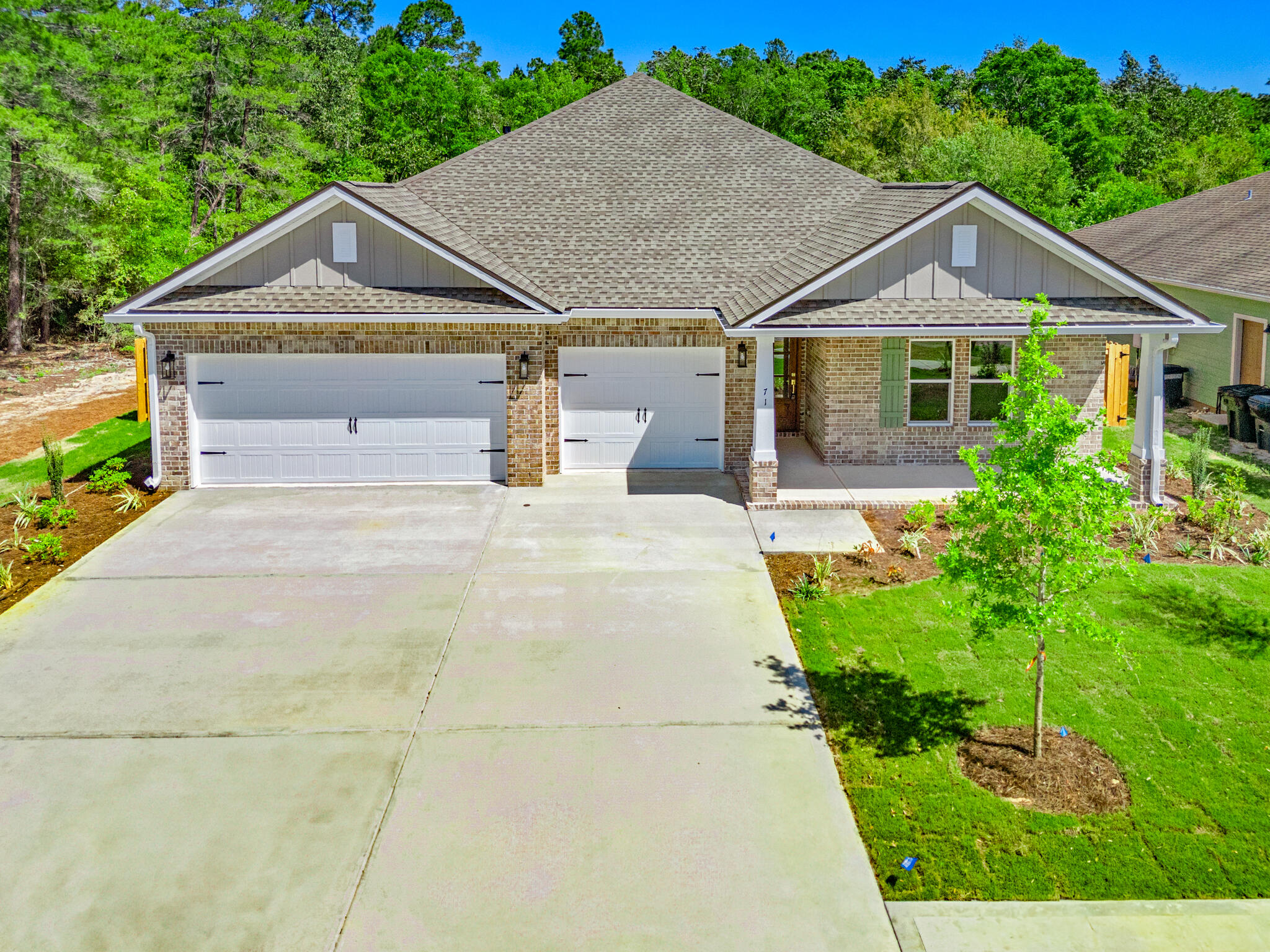 Builder Incentives inc most of the closing costs! Custom, spacious 5 bdr, 3 bath home. Features include an open concept great room, dining and kitchen, all overlooking the backyard and nature preserve. Spacious MBDR and bath w/a walk in shower and separate soaking tub. Laundry w/sink. A 3 car garage-w/ attic access for storage, 10' ceilings, w/12' ceiling in great room and mbdr. Custom soft close cabinetry w/Quartz countertops, 7' crown molding, tile and LVP flooring (no carpet) tankless water heater, ceiling fans, window blinds and more! Professionally landscaped w/sprinkler system and well. Gutters and a 6' high privacy fence w/gate already in place. (Features List is inc. in the document section.) This exceptional community offers access to the extensive array of Hammock Bay amenities