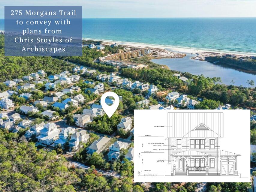 One of the last remaining buildable homesites in The Preserve at Grayton Beach! This 55x100 homesite conveys with full architectural plans by Chris Stoyles of the renowned Archiscapes Architects for a 2-story, 4-bedroom residence with a garage and inviting outdoor living spaces. Ideally situated with only one adjoining neighbor, the property backs to HOA-owned preserve land and has an additional HOA buffer to the east, offering extra privacy. The Preserve is a gated community on the west end of Scenic Hwy 30A featuring deeded beach access, two pools, tennis, fitness, and pickleball courts. A rare opportunity to build your dream home in one of 30A's most sought-after neighborhoods! Click here to view the proposed plans for this lot: https://houseplansbyarchiscapes.com/preserve-cottage/