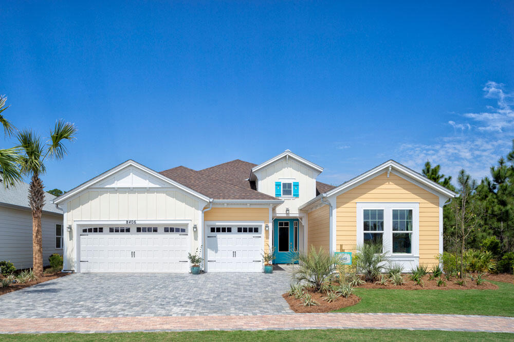 Aruba Model Single Family 2 Bedroom 2 Bath plus Den preconstruction home in the new 55+ Latitude Margaritaville Watersound Community.