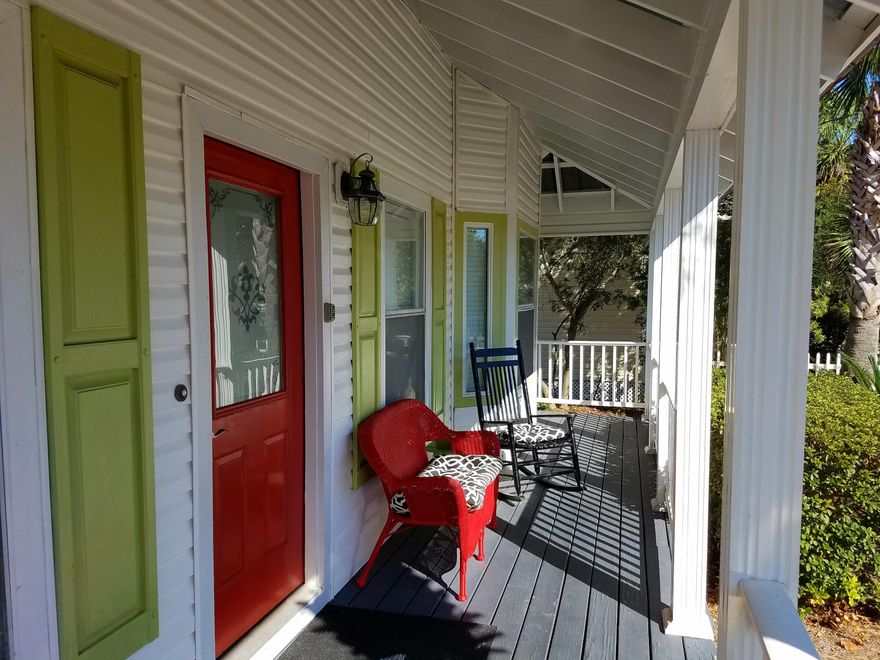 Wow! You will fall in love with this 5 bedroom charming beach home, including a carriage house and private pool, only 2 1/2 blocks to the beautiful white sand beaches of Crystal Beach in Destin with over 64,000 already in gross rental income in 2016 (up to Oct 15th). Have you been wanting to live the beach life-or are you looking for an immaculate investment property? This is it! From the moment you walk in the door, you will find an abundance of character. The 3 bedroom casual coastal chic decorated main house has an open concept living, dining, kitchen area with 12x12 tile floors throughout the entire home. The kitchen has been remodeled with granite counters, stainless steel refrigerator, new hardware and a breakfast bar that seats 6. The light filled master bedroom features a bay