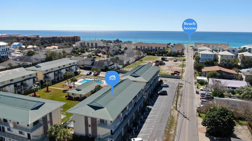 UPDATED Turnkey Ground Floor 1 Bedroom 1 Bath Condo 1 Block to the BEACH! Tile Flooring Throughout, Granite countertops, stainless steel appliances, washer/dryer, and LOW HOA FEES. Sandprints also offers a community pool. Professional photos coming soon.