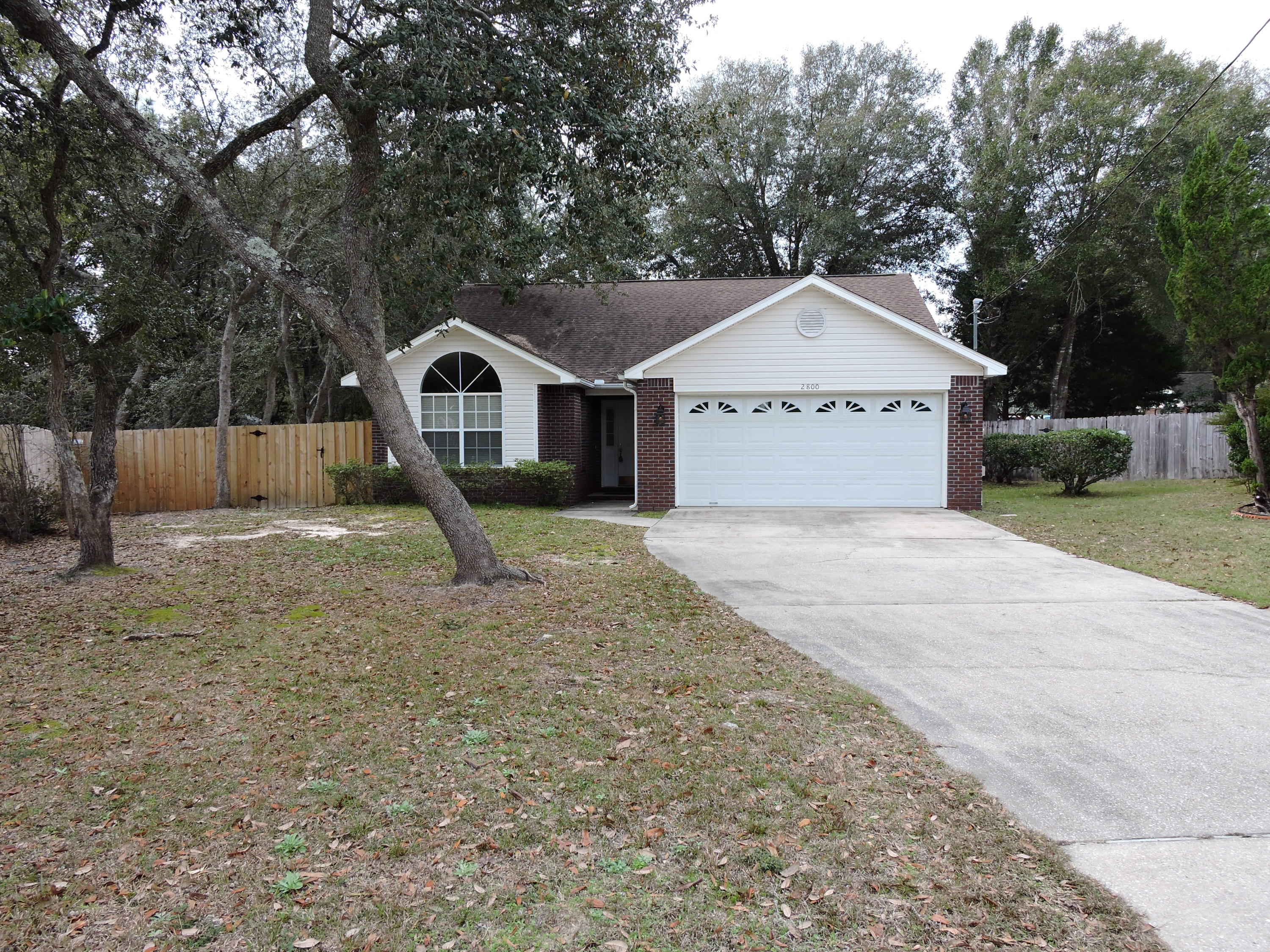 Available Now! Great Neighborhood with desirable South of I-10 location for commute to Eglin/7th Group/Duke field. Quiet cul-de-sac living with large oak trees for plenty of shade.Large hallway leading to living room w/cathedral ceiling and arched window on left, garage on right and straight to large remodeled kitchen & dining area! Top of the line appliances, cabinets, granite countertops, french doors leading to large patio and back yard. Oak trees, garden area! The hall bath has separate vanity area which is very nice to have with company or children!! Wonderful master suite!! The owner used the old cabinets that came out of kitchen to good use- some over washer & dryer and the rest in the garage--so you have plenty of storage. Schedule your showing today!