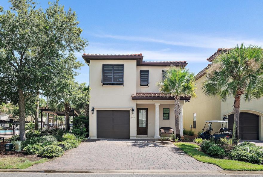 Located in Sandestin Resort's community of Villa Lago this meticulously maintained home is conveniently located at the front of the community and near the community pool. The quality and attention to detail is evident immediately upon entering the home. This property has only been recently used as a vacation rental so it does not have years of wear and tear. Conveniently located downstairs is a bedroom and full bath. Upstairs you will find an additional living space along with three bedrooms with ensuite baths. Being sold fully furnished, including a 6 seater golf cart that conveys.