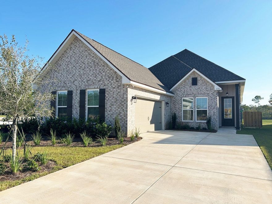 Awesome builder rate plus FREE refrigerator. Restrictions apply.The AUBRY III G in Natureview community offers a 4 bedroom, 2 bathroom open design. Upgrades added (list attached).Special Features: double vanity, garden tub, separate custom tiled shower, and walk-in closet in master bath, tray ceiling in master bed, double vanity in 2nd bath, walk-in pantry, covered patio, custom kitchen backsplash, LED lighting, crown molding, ceiling fans in living and master, smart connect WIFI thermostat, smoke and carbon monoxide detectors, landscaping, architectural 30-year shingles, flood lights, and more!Energy Efficient Features: water heater, electric kitchen appliance package, vinyl low E windows, and more! Energy Star Partner.