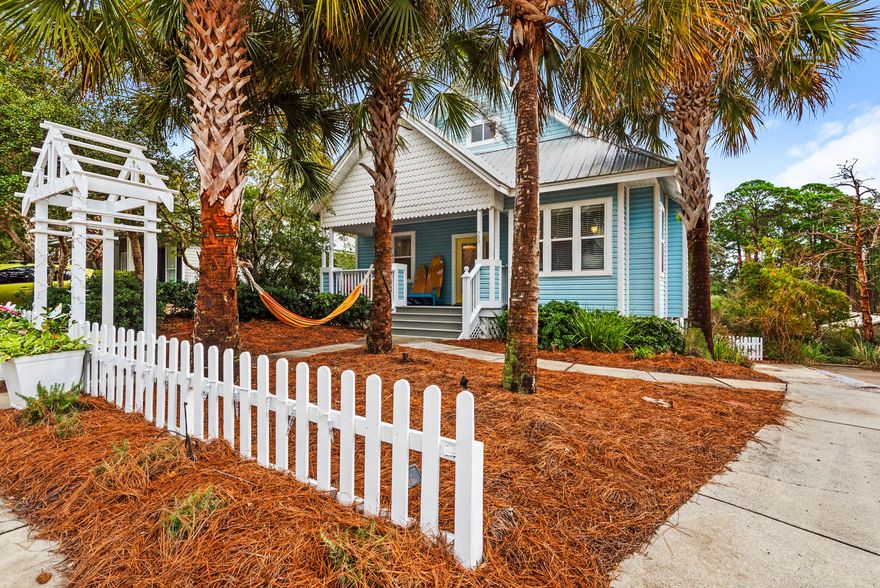 The perfect Florida Cottage is located in Sea Dunes featuring 3 Bedrooms, 2 1/2 Baths, bonus / bunk room, Master Bedroom on the first level, cozy beach style living space, generous back yard, ample storage for all the beach toys and so much more. Sea Dunes is a quaint charming beach community with brick paver streets lined with shrubs, white picket fences and trellis entryways. Sea Dunes is a short stroll or golf cart ride to the beach. Make an appointment to see this perfect cottage where you and your family will make memories.