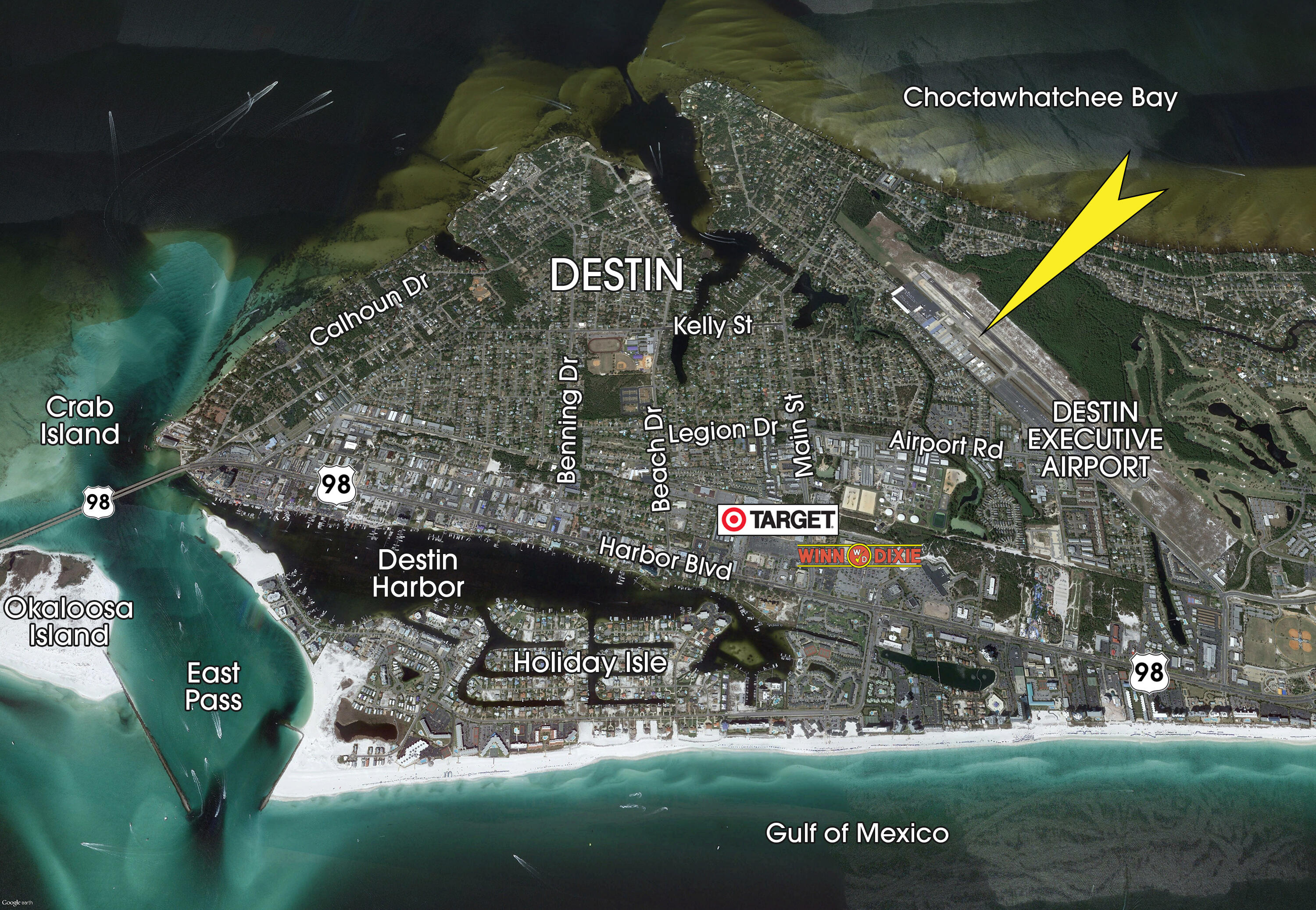 The Destin Executive Airport (DTS), located in the heart of Destin, Florida, rarely offers private leaseholder interest in hangar opportunities. We are now offering one of the most price-effective airplane hangars at DTS.  The related ground lease matures January 14, 2042. The metal building contains an automatic bi-fold door and is oriented in a prime location, close to the taxiway, and convenient to the FBO to utilize the host of supporting aviation services. Okaloosa County ''Airport Authority'' maintains the door and roof.  Common area restrooms conveniently abut the subject hangar, accessed from the exterior of the end-cap.  Please inquire for further details and to schedule a private showing. Hangar Depth: +/-40' Bi-Door Opening Width: +/-41' 6'Tail Clearance: +/-11' 10'