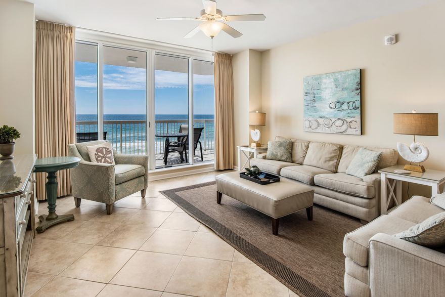 An exquisite and rare west tower two bedroom condo in Silver Beach Towers. This 6th floor, 1,362 square foot unit features 180 degree views and has been decorated with high end furnishings and finishes. A split floor plan offers privacy and features amazing gulf & beach views from each bedroom. Covered deeded parking and owners locker offer convenience of ownership like no other. Silver Beach Towers is Destin's premier luxury resort situated on 600 feet of pristine gulf front for owners and guests. Added amenities include a heated beach side swimming pool, hot tub and tennis. A must see property that grossed over $79,000 in 2019 rentals and already has over $74,000 on the books for 2020! Call today for details.