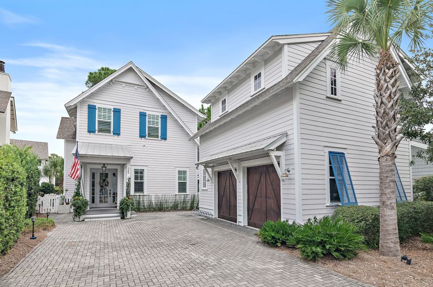 Experience the best of 30A living in this stunning Watersound West Beach home, featuring a private pool and separate carriage house. Perfectly positioned in a serene location, this residence offers an exceptional blend of luxury, comfort, and privacy within one of 30As most sought-after BEACH ACCESS  gated communities. Step inside the main home, where an open-concept design seamlessly connects the living, dining, and kitchen areas.  Beautiful decor, custom millwork, and abundant natural light enhance the coastal charm. The gourmet kitchen boasts high-end stainless appliances, marble countertops, and an oversized island, perfect for entertaining. The primary suite offers a spa-like ensuite bath, while the additional 4 bedrooms with ensuite baths provide ample space for family and guests. The separate carriage house with a private entrance offers flexibility for guests, a home office, or mother-in-law suite. Outside, the private pool and expansive outdoor living area create a perfect oasis for relaxation after a day at the beach. Recent interior upgrades include new light fixtures, new furniture and rugs, new smart TVs, designer wallpaper in laundry and bath, cabinet painting, Coastal Protection app controlled home monitoring, and much more!  In addition, the entire main level wood floors have been refinished as well as the stairs.

The outdoor living area of this home is incredible! In addition to a lovely screened porch, there is an expansive side yard that the owners have used to recently create a gorgeous oasis with a paver patio and walkways, fountain, quality outdoor furnishings, fire bowl, and all new landscaping. Owners have recently installed a new salt water POOL that features a heater/chiller, app controls, bench & tanning ledge, and water feature. On the other side of the house there is a fenced yard that is perfect for pets! The two car garage has A/C, large screen smart TV, freezer, and fridge.

Watersound West Beach features a heated & cooled community pool, boardwalks & trails, two parks, boardwalk to the beach with bike parking, putting green, entrance gate with security, and fitness center at Watersound Beach. The BEACH ACCESS is a private perpetual easement through Deer Lake State Park. No crowds and no Customary Use worries! Don't miss this rare opportunity to own a luxury home with a private pool and carriage house in Watersound West Beach! Schedule your private showing today.