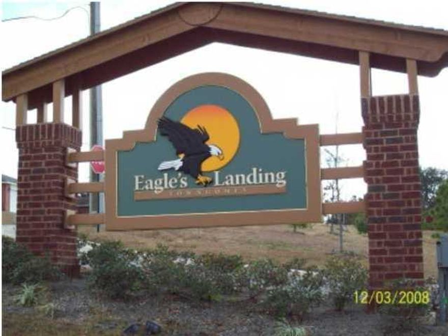 Available 09/09/2019.......3 Bedroom 2.5 bath home offers many upgraded features including crown molding, beautiful cabinetry, ceramic tile in kitchen, baths and entry, multi-level control AC/Heating System with an open floor plan. At Eagles Landing, tenants enjoy a beautiful community pool, playground and sidewalks. No inside smoking. Pets may be allowed with a non-refundable $400 pet fee.