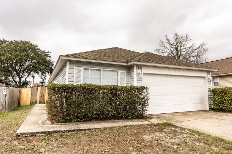 Price Reduction and available now and move in ready..  Easy commute to bases, beaches and shopping.  3/2 floor plan with new paint, ceramic tile throughout, Stainless appliance package, front load washer and dryer.  Neutral paint and natural lighting.  Open concept living space, breakfast bar, eat in kitchen, corner pantry and more.  Privacy fenced back yard and open back patio. 2 car garage space with shelving. Spacious bedrooms and bathrooms.  No inside smoking or vaping.  Pets allowed with homeowner approval and $400 non-refundable pet fee.