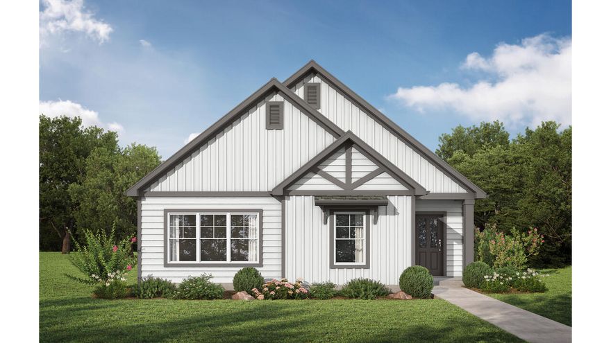 The Lauderdale 1 by Valor Communities is the home you've been waiting to call your own! With your primary bedroom and huge walk-in closet on the first floor, you'll have all the space you need. Enjoy cozy Florida nights in front of your modern, LED fireplace or on  your covered porch area. Our Vaulted ceilings ensure your new home feels open and welcoming. With quartz, luxury vinyl flooring, and hardiboard exterior already included in our features, you'll be impressed at what this home has to offer! All bedrooms and baths are on one level.  Owl's Head East has a beautiful park space with walking trails and a gorgeous spring fed lake.