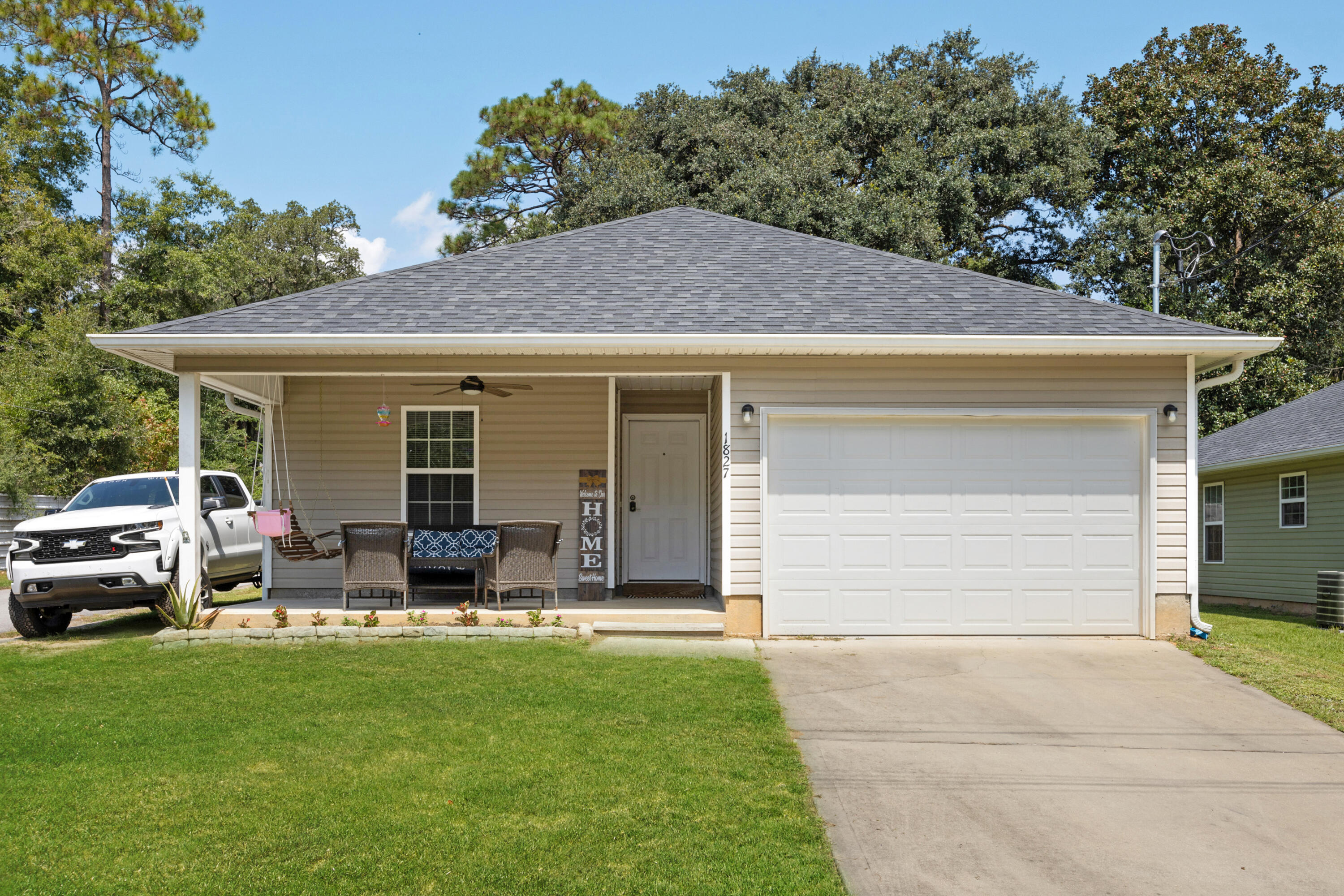 You will love this open concept home sitting on a corner lot with a privacy fenced back yard. The living area has beautiful vinyl plank flooring and opens up to the kitchen and dining areas, which is perfect for family time or entertaining. The island kitchen is a big plus, giving extra counter space. The bedrooms are just the right size, with ample storage in each. If outdoor living is what you desire, you will love the spacious backyard. Make your appointment today to see this beauty.