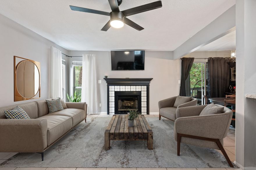 VA qualified and located in the peaceful Park Place Condominium community, this charming two bedroom, two bath condo offers the perfect blend of comfort, convenience, and location. Just minutes from downtown Fort Walton Beach and the sugar white sand beaches, and approximately fifteen minutes from Eglin Air Force Base and Hurlburt Field, this home is ideal for military members, professionals, or anyone looking to enjoy the Emerald Coast lifestyle.Situated on the second floor with only one flight of stairs, the entry welcomes you with a bright skylight that fills the space with natural light. The living area opens to a private balcony overlooking lush greenery, creating a relaxing spot to unwind or enjoy your morning coffee.The updated kitchen features painted oak cabinetry, modern modern appliances, and upgraded laminate countertops,  both style and functionality. The split bedroom layout provides privacy, with each bedroom having its own bathroom, making it ideal for roommates, guests, or a home office setup. This well maintained community offers a quiet setting while keeping you close to shopping, dining, beaches, and major military bases. Whether you are looking for a primary residence, second home, or investment opportunity, this VA approved condo is a fantastic option.