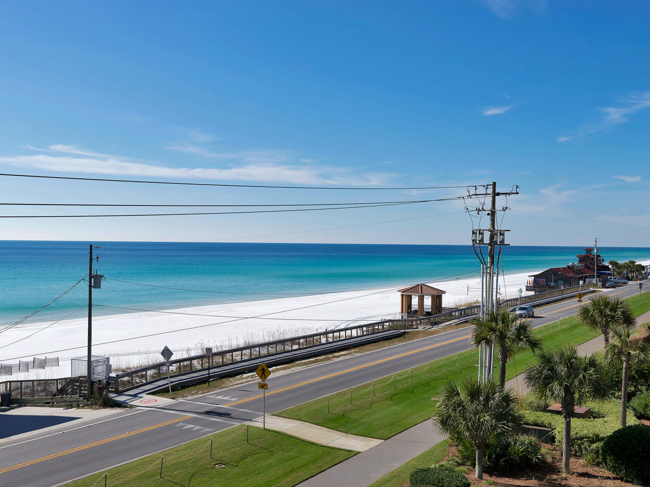 Top Floor Fabulous Gulf Views From Ciboney Condominium. Nicely Appointed Unit With Gulf Views From Living Room, Master Bedroom, Dining Area, and Even the Kitchen. There Are Two Bedrooms with Two Full Baths. Very Functional Floor Plan With Great Storage. Balcony Access From Living Area And Master Bedroom. Unit Has An Entry Foyer With Large Laundry Room. You Can Even See Pompano Joe's Beachfront Restaurant In The Distance From The Balcony. There Is A Walking-Bike Path Which Runs The Length Of Scenic Gulf Dr From Crystal Beach to Silver Sands Mall. Amenities Include Deeded Beach Access, Heated Swimming Pool, Lighted Tennis Courts, Grilling & Picnic Area, Plus A Nice Lawn Area To Enjoy. You Must See The Gulf Views From This Property. You Will Be Glad You Did And Want To Make Yours!!