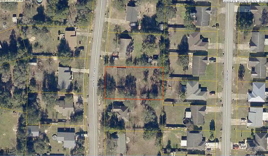 Wow! South I-10 in Crestview, Level Lot just off Airmans Blvd., and sewer tap fee paid! Bring your plans and build your home.