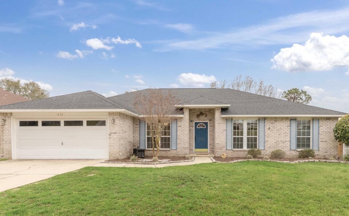 3% Closing Cost assistance! $5K floor credit. Custom Built w/NEW ROOF in established Antioch Estates in SOUTH CRESTVIEW with NO HOA! BRICK home, well over 1900+ square feet, on .26 ACRE LOT! Slit floor plan for privacy/space. Plus enjoy a light and bright kitchen (photos don't do it justice) with moveable island/breakfast bar, dining area overlooking the spacious backyard with NO backyard neighbors (nature preserve)! All this PLUS A FLEX ROOM-formal dining area, sitting area, gaming room, office, playroom- The choice is yours! Need space? Check out the OVERSIZED ATTIC w/shelving and automatic fan. This home also includes a TERMITE BOND renewed MAY 24! Freshly painted in March 24, Systems are well-maintained. Master suite q/walk-in closet, garden tub w/sep. shower, dbl vanity, and more.