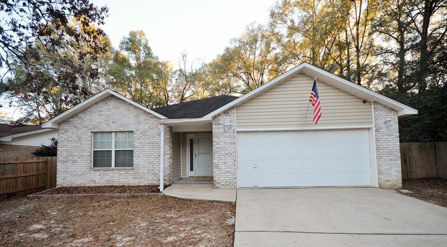 Great home in the heart of Crestview, walk to sports practices, feed the ducks at the pond, or go for a jog on the paths, all right outside your front door! This home features a large kitchen with plenty of counter top and cabinet space, 3 bedrooms, 2 full baths, and a large, flat backyard. Trey ceiling in the master bedroom and large closet. Double vanities in bath and soaking tub. Great entry way with showcase detail included from builder. Security cameras installed in front entry and drive that can be connected to DVR/WiFi. Living room is wired for 7.1 surround sound. Shed will convey in as-is condition. Trane HVAC installed new in 2011 with transferrable 10 yr warranty.