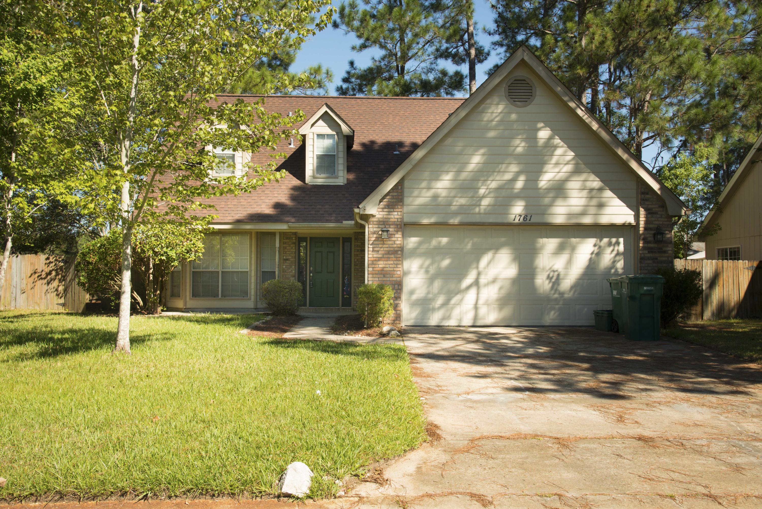 Great corner lot with fenced back yard on cul-de-sac. Ceramic tile, laminate and wood flooring throughout the home. Living room features a fireplace with carved mantle,kitchen is tiled and has a breakfast bar, white cabinetry and a large pantry. Separate dining room with Bay windows. Master suite is on the first floor featuring tiled floors, large walk-in closet, master bath with double vanity and jacuzzi tub. Second floor balcony overlooking the living room. 4 Bedrooms upstairs with wood flooring. 2 car garage with floored attic space. Conveniently located between Hurlburt Field AFB and Eglin AFB. Hurricane Michael Rental available for 6 months and a day or longer.