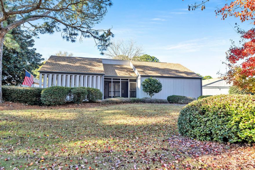 This 3 bedroom, 2 bathroom detached cottage has many upgrades. Since 2019 they have new: HVAC, Carport floor sealed, new roof, and cart pad with charger. A 4 seat golf cart conveys with sale. New coffee table,dining room table, and master headboard. Front screened in porch plus a patio off of the living room which backs onto a large common area - great for privacy or plenty of space for the kids to play. Walk, bike, or golf cart your way to the community pool and everything else that Sandestin has to offer - 7 miles of pristine Beach, 72 holes of Championship Golf, the shops, restaurants and night life in Village of Baytowne Wharf, and the Hilton Spa...it's all in your backyard! Great as a 2nd home or investment property. The property is not aggressively rented. The kitchen 2 walls open.