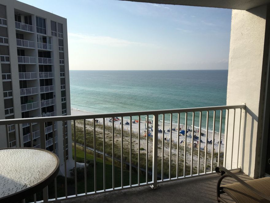 PRICE JUST REDUCED!!!!!!!!!!!GULF OF MEXICO VIEW. This 9th floor 2 bedroom 2 bath unit is Gulf Front and has an OPEN balcony to enjoy those fabulous views. Not on a rental program but comes rental ready. The master bedroom also has GULF views and very spacious closet. A/C is new. Shoreline Towers amenities include boat/trailer parking, LARGE community room, Updated fitness area and a fishing lake. Shoreline Towers is centrally located and near shopping, restaurants, and water activities. Seller will pay up to $5000 in buyers closing costs and $8000 remodel allowance.