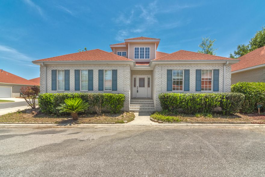 Don't miss this opportunity to rent in the Mediterranean Village of Magnolia Plantation. Unique corner lot with driveway off of the side. As you enter the home you will notice the soaring ceilings in the foyer. The living area is open to the kitchen and dining area. Kitchen is open and bright with Corian countertops, pantry and tile flooring. The living area also offers gas fireplace with built in nitch area over the fireplace. The 3 bedrooms are a split floor plan. The master bedroom offers a large walk in closet and the master bathroom has separate shower, garden tub, dual vanities and tile floors. The two additional rooms both have carpet and share the guest bathroom. In the foyer is a closet with built in desk area. Above garage is plenty of storage area.