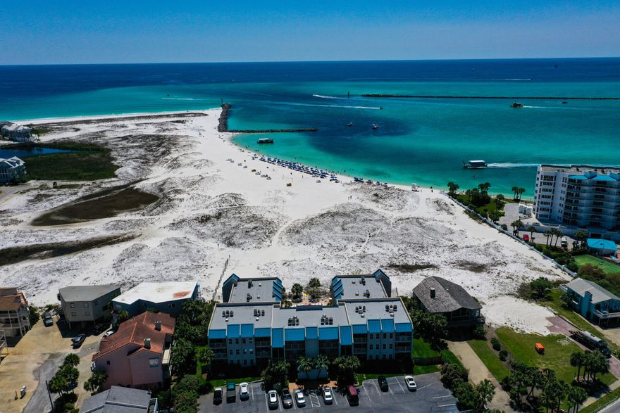 Poolside Villas is a small 30 unit condominium complex surrounded by the natural beauty of the Destin Harbor and Gulf of Mexico. This 2 bedroom, 2 bath end unit offers tile flooring throughout, mirrored walls in the dining area, open living area with lots of windows overlooking the Destin Harbor. The condo features two balconies one in the front facing the Gulf/East Pass and one in the back with panoramic views of the harbor. Poolside Villas is complete with gated entry and pool.
This unit grossed $32,996 in 2020 and has $28,885 on the books so far for 2021.