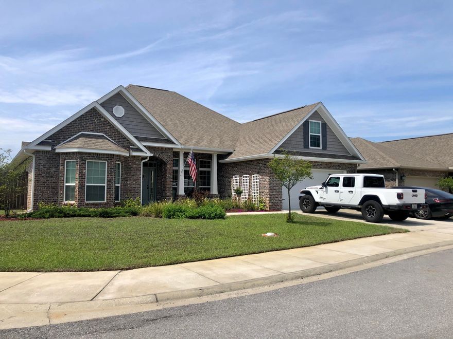 Upgrades Include: Calcutta Gold Quartz added in Kitchen and Bathrooms over $9,000, Quartz Kitchen Sink , New Chef Kitchen Faucet, Kitchen Back-splash, New Bathroom Sinks x3, Large In ground Pool with Sundeck (Sitting Ledge in Deep End with Swim Platform and Umbrella Stand in Shallow End), Lifetime Rubber Mulch, New Irrigation after Pool Install with New Wiring , New Irrigation Pump, Fence with Double Gate and Single Gate, Outdoor Fan on Patio with Two Can Lights, New Fan and Light in 2 Bedrooms and Other Bedroom has New Light , Extended Driveway, Approx. $3,000 in New Lighting (Two Pendant Lights, Foyer Light, Two Hallway Lights, Dining Room Light and Kitchen Nook Light). Shiplap Wall - Living Room, Levour Blinds. Builder Upgrades: