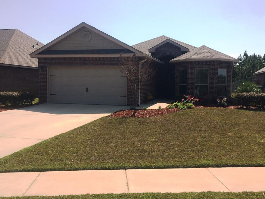 ABSOLUTELY BEAUTIFUL turn-key home available in Driftwood Estates! This 4br, 2bth, 2-car garage home is located on a large premium lot directly across from a serene park, steps from the huge community pool and has views of multiple neighborhood water features. An inviting walkway, Bay window and well manicured landscape add to the curb appeal. This open floor plan is highlighted w/upgrades to include: Vaulted ceiling in LVrm, spacious kitchen, granite countertops throughout, hardwood flooring in foyer, LV & dining rooms and a covered patio. Split floor has (3) nice sized bdrms in the front of the home. Large Master suite is in the back of home w/ southern exposure, enjoying an abundance of sunlight. Master bathroom has a separate tub & shower. Come see for yourself all this home offers!!