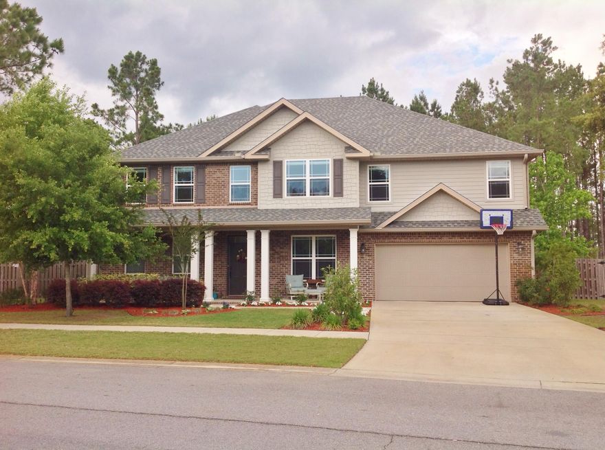 Gorgeous Executive, Louisiana Style Luxury home located on one of the largest lots in one of our most sought after, exclusive communities along the Emerald Coast! This large, 5 bedroom home features a great room, office/media room, recreational area, high ceilings, 3 full baths, a half bath, formal dining room, gourmet eat-in kitchen complete with double ovens, gas stove top, walk in pantry, beautiful 42'' French Country styled cabinets, and huge island. Separate buffet area located just before the Dining room, provides more counter and cabinet space. 1st floor master bedroom suite offers additional retreat with a built in sunroom! Luxurious Master bath has double, separate vanities, 2 walk in closets, separate shower and soaking tub. The iron accented balconies welcome you upstairs to 4