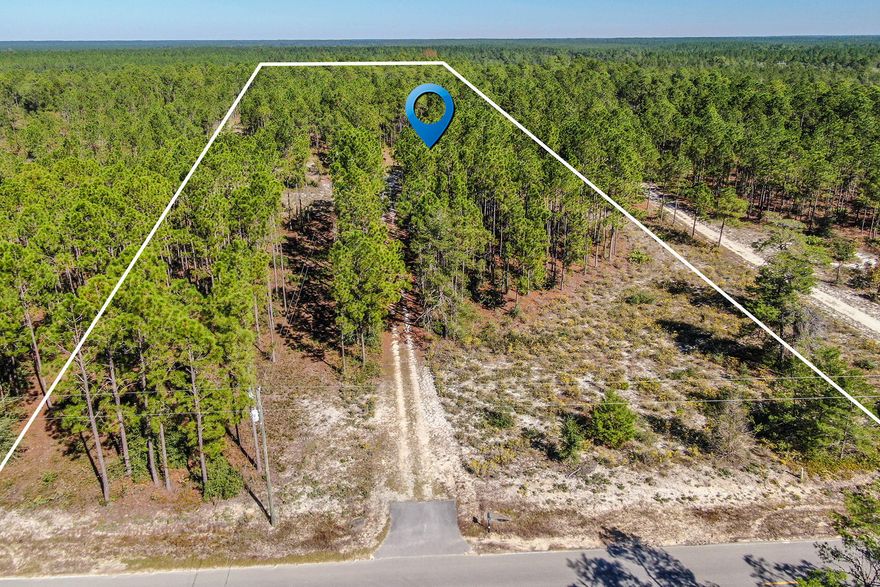 6+ acres and a Mobile Home on paved road at an Attractive Price! This Could be ideal for weekend get-away, investment rental property or as a full-time residence.  Property was occupied until recently.  New roof was recently put on.  Subfloor of mobile home needs some work.  Separate shed on property for additional storage.  Close to Windswept Golf Course and not far from Choctawhatchee River and the Bay. Call for appointment to see!