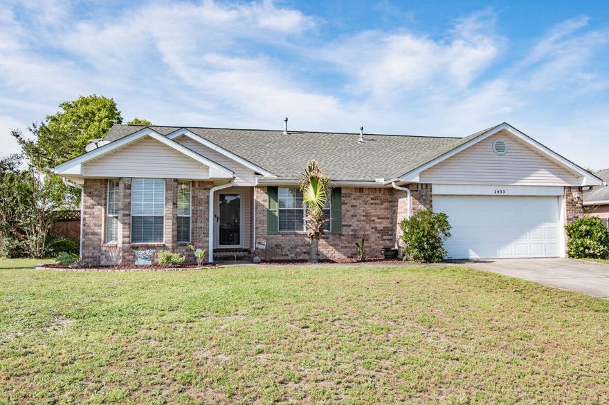 Available 12/8/2025....South Crestview location is perfect for base travel, beaches and shopping.  3/2 in great condition is affordable and convenient.  Neutral paint throughout, newer appliance package, spacious bedrooms and level lot.  2 car garage and pet friendly with owner approval.  No inside smoking or vaping.  New privacy fence for the backyard and yard building for additional storage.  This is a must see for the price.