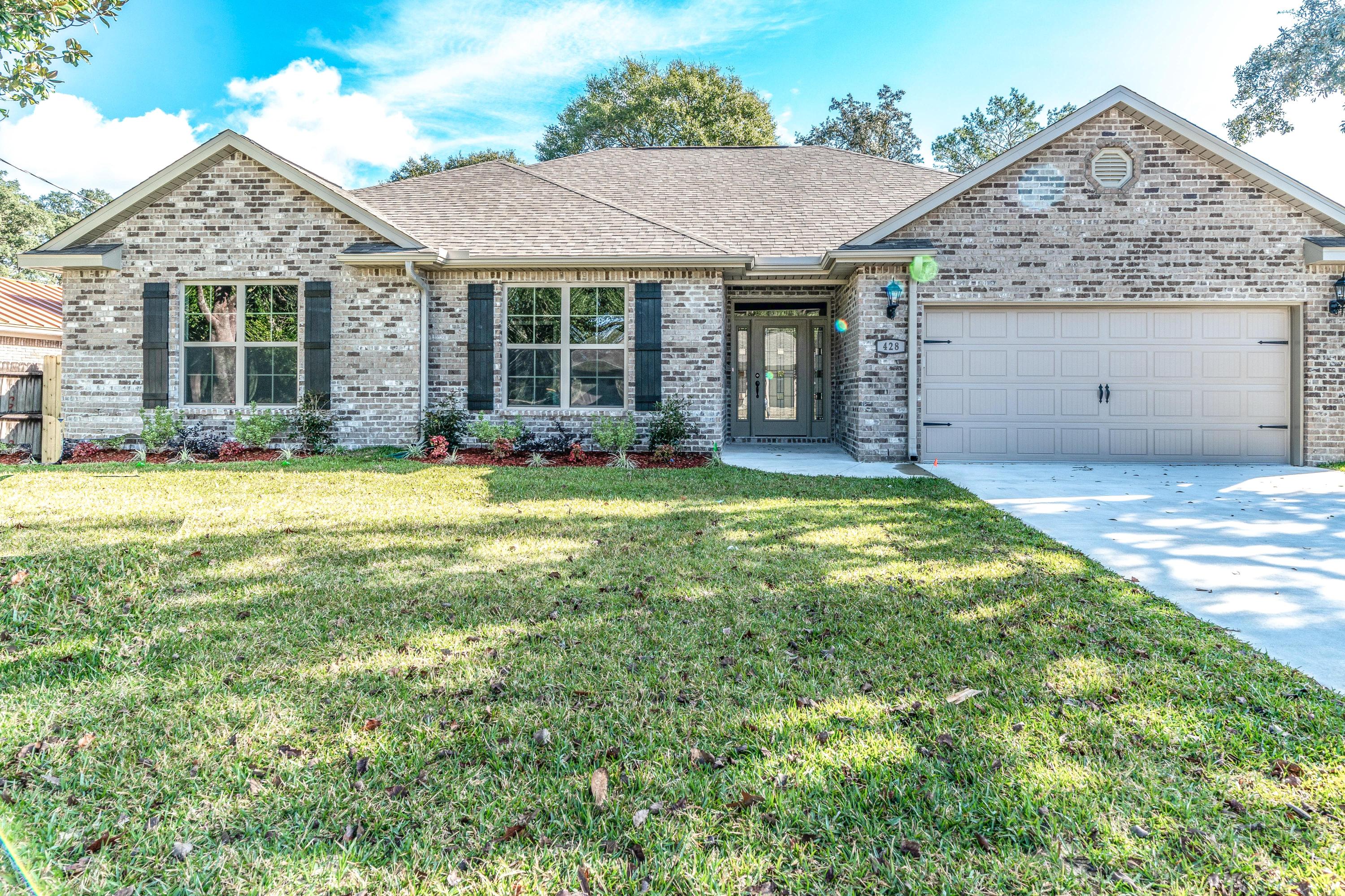 Make this beautiful 4 Bedroom 2 Bath Brand New Home yours today. Conveniently located close to Eglin and Hurlburt Field, shopping and white sandy beaches. As you enter this home you enter into a foyer that leads you to a spacious living room with tray celings. Beautiful wood plank tile carries throughout the house except in all bedrooms that are carpet. The kitchen/breakfast bar has beautiful cabinetry and granite counter tops. Awesome island in kitchen for those who love to cook and need the space. Master bedroom has an beautiful tray ceiling with master bath having garden tub with separate shower and double granite vanities. This home checks all the boxes so make it yours today! Measurements believed to be correct, but buyer should verify all measurements deemed to be accurate.