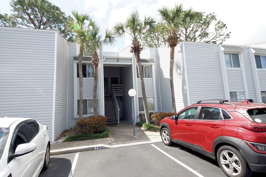 Welcome to this charming condo nestled in a serene, gated community on the picturesque shores of Choctawhatchee Bay in Shalimar with a short commute to Eglin AFB and Hurlburt AFB. This second-floor unit offers tranquil water views from its private balcony, providing a perfect spot to unwind and enjoy the coastal breeze. For peace of mind, rewiring is already taken care of, and roof and siding was replaced in 2022. The complex offers fantastic amenities, including a refreshing pool, tennis courts striped for pickleball, BBQ grills for outdoor gatherings, designated kayak storage, and on-site laundry facilities. Additionally, residents have access to a clubhouse and sauna, perfect for relaxation and social gatherings. Unaffiliated with Finisterra, yet conveniently located across the street, you will find a marina offering easy boat storage. Complex is approved for VA-financing. New owner must occupy the unit for two years before long-term rentals are allowed. This condo is perfect for those seeking comfort, convenience, and the best of coastal living. Don't miss out on making it yours!
Buyer to verify all pertinet information.