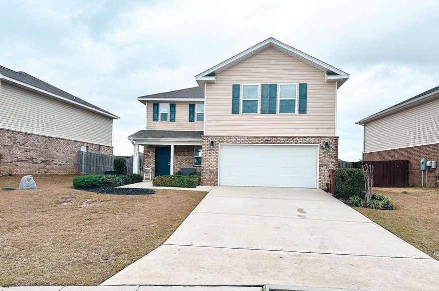 Available March 21.... 4 Bedroom, 2.5 Bath, 2 story home centrally located in Redstone Commons  in Crestview. Easy commute to Duke Field or Eglin Air Force Base.  This home's kitchen features a breakfast bar, pantry, and modern light fixtures and has an open floor plan that combines eating and living space. There is a half bathroom downstairs for guests. Master bedroom is just up the stairs and is spacious, light & bright. The master bath features a walk-in closet, double vanity, separate shower and soaking tub. The other 3 bedrooms and bathroom offer plenty of space. This home also features a dedicated laundry room and just beyond the French doors is the fenced backyard. Large, open back yard in addition to access to the community pool provides plenty of outdoor fun. Dogs allowed pending owner approval and non-refundable pet fees, no puppies.  Military Clause, Cleaning Fee.  No Smoking or vaping.



