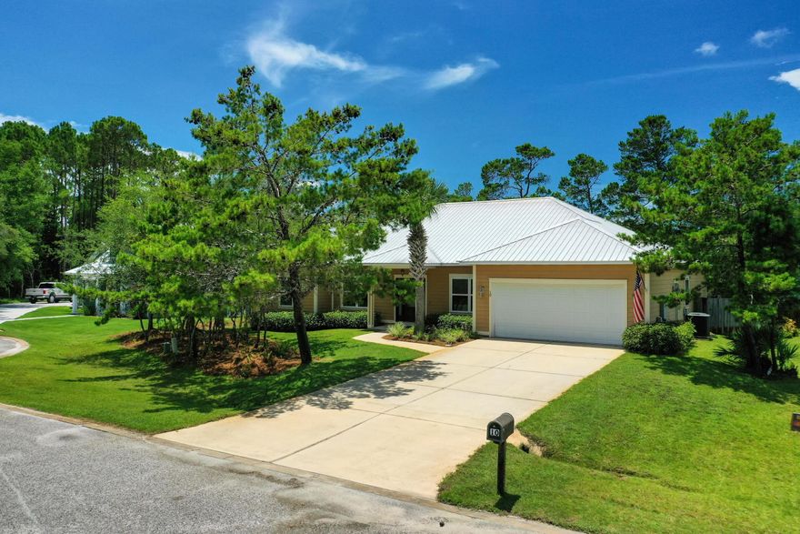 This spacious single story home located in the sought after Pelican Bay community is a must see! This home offers a split bedroom floor plan with an oversized master plus 3 additional bedrooms. The 4th bedroom located on the front of the home is perfect as an office, playroom or library!  The oversized master bath includes cultured marble walk in shower and a garden tub. Open to the great room, the kitchen offers raised panel maple cabinets with soft close drawers and doors, granite counter tops, and stainless appliances. The spacious open living area walks out to the large back porch and large back yard with privacy fence, just across from the water. Back yard would be ideal for adding a pool.  Subdivision features include gated entry, tennis courts and bay front park with dock. Located close to shopping, restaurants, schools and Sacred Heart Hospital. Buyer to verify room