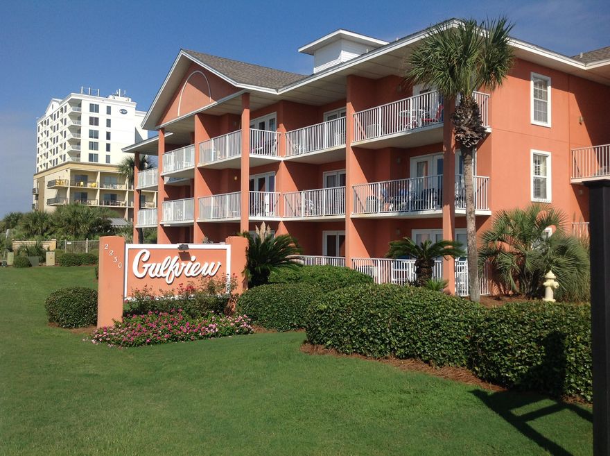 Great rental unit with over $25,000 rental income in 2015 and on track to match that in 2016. The AC and water heater have been replaced in the last two years. This walk out unit is next to the parking lot for easy loading and unloading your car through the sliding glass doors on the patio as well as being close to the deeded beach access. There are two bunks, a sofa sleeper and uhit has WiFi. Gulfview has two pools (one seasonally heated) with a hot tub and grilling area.This is a great rental investment property.