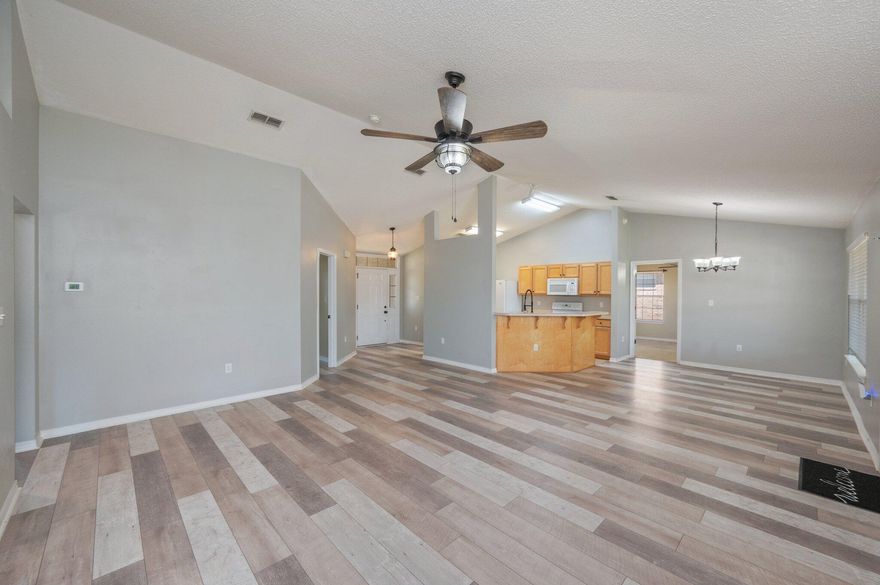 Welcome to your new home! Conveniently located just 30 minutes to Eglin AFB and 20 minutes to Duke Field, with shopping, gas stations, and schools just minutes away, you'll love the balance of quiet living and everyday convenience. This charming rental offers a spacious living room perfect for relaxing or entertaining guests. The kitchen features plenty of counter space, ideal for meal prep and hosting. Enjoy the outdoors in your fully fenced backyard, complete with a covered patio--perfect for morning coffee or evening hangouts.Inside, you'll find generously sized bedrooms that offer comfort and flexibility. Pet-friendly with owner's approval, this home is ready to welcome you and your furry friend!Don't miss your chance to make this inviting space your next home!