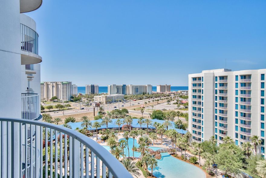 This gorgeous NEWLY RENOVATED unit in the Palms of Destin offers incredible views of the Gulf from the 11th floor and is just minutes away from the beach. Overlooking the pool and the Gulf of Mexico, it offers a true resort style living. This unit is perfect for a second home or vacation rental if you really want to be close to all the excitement!! Rental projections forecast up to $30,000 per year!!!