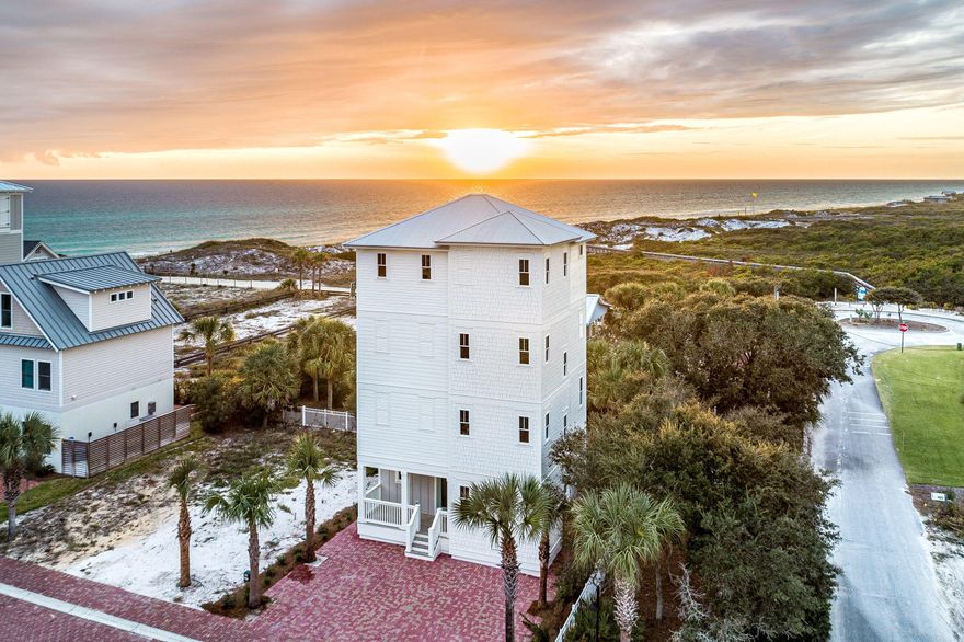 Brand new home now under construction, come pick out your colors. This new home features 5 Bedrooms, 5 Baths with a fantastic view of the gulf either from the 4th floor master, 3 floor bedrooms and the 2nd floor living area. Plenty of room with a elevator as well. All new construction, beautiful design with the features you expect on 30A. Just around the corner from all your favorite upscale shops and Restaurants and as well uncrowded Beaches of inlet beach .